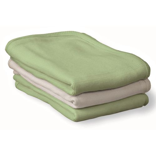 Foundations® ThermaSoft Crib Blanket, Cottton, 30x40, Mint